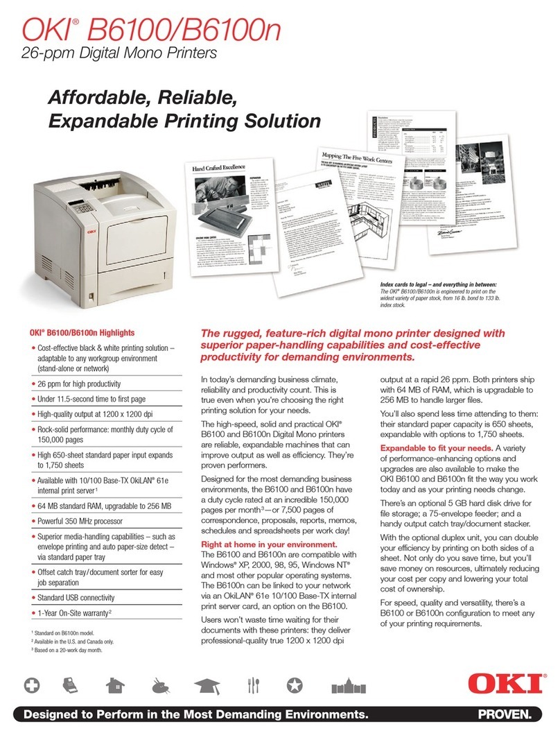 Oki B 6100 User manual