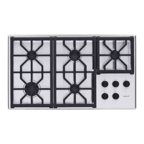 Wolf Gas cooktop User manual Wolf Gas cooktop User manual