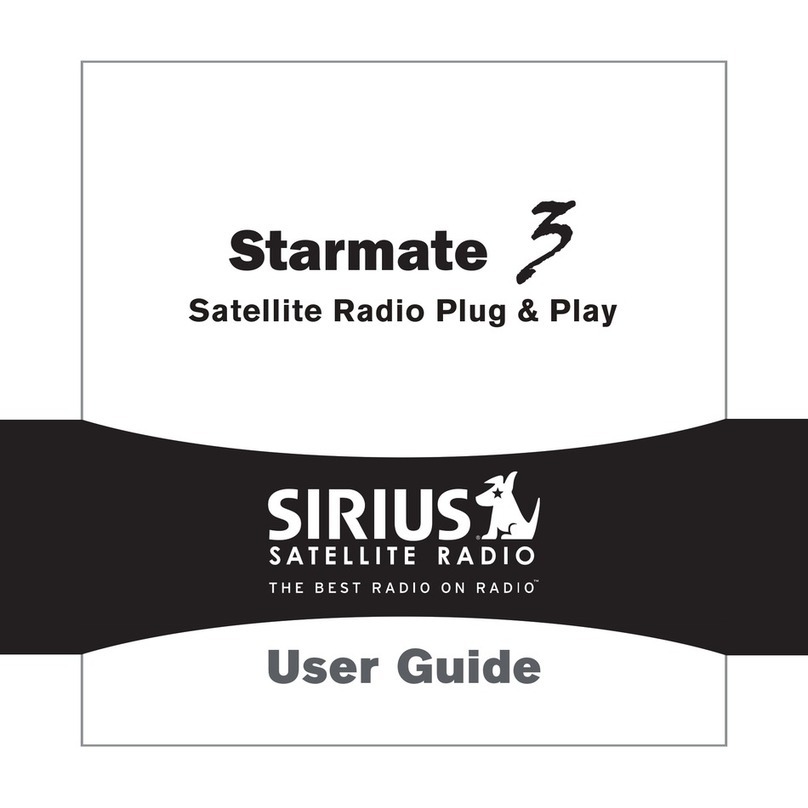Sirius Satellite Radio Starmate 3 user guide