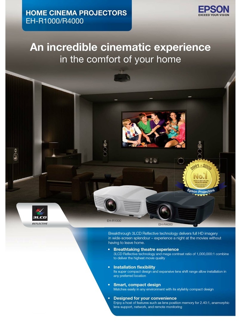 Epson dreamio EH-R4000 User manual