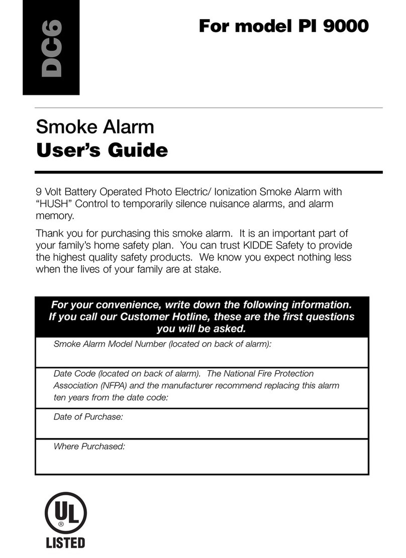 Kidde PI9000 User manual