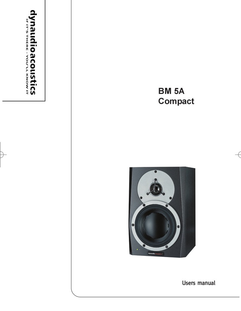 Dynaudio Acoustics BM 5A user manual