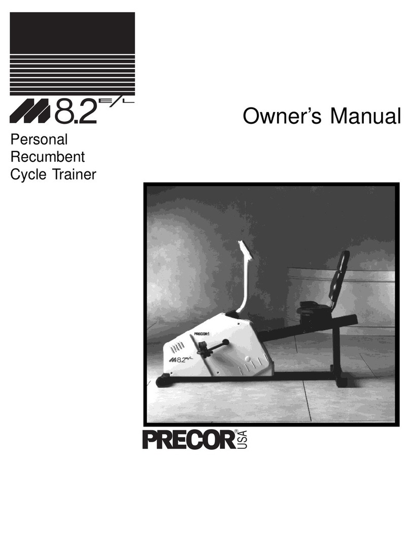 Precor M8.2E User manual
