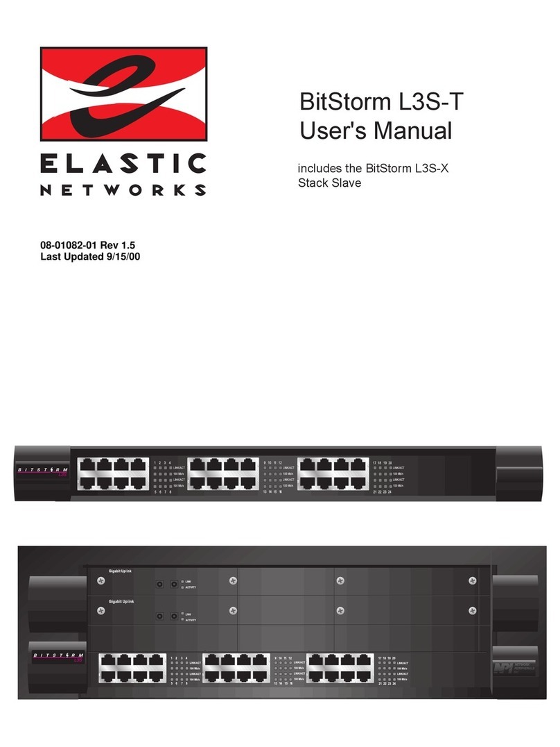 Elastic Networks BitStorm L3S-T user manual