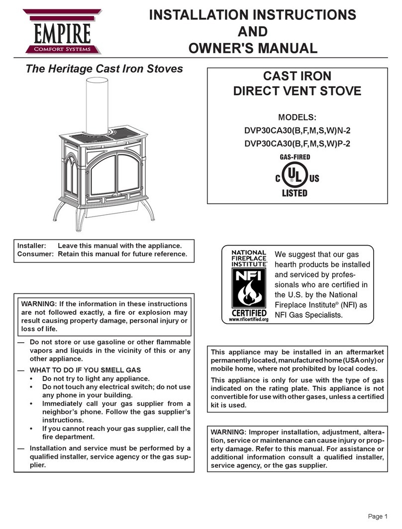 Empire Comfort Systems DVP30CA30FN-2 owner's manual