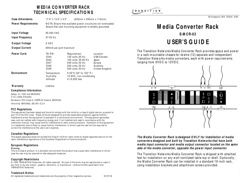Transition Networks E-MCR-02 User manual