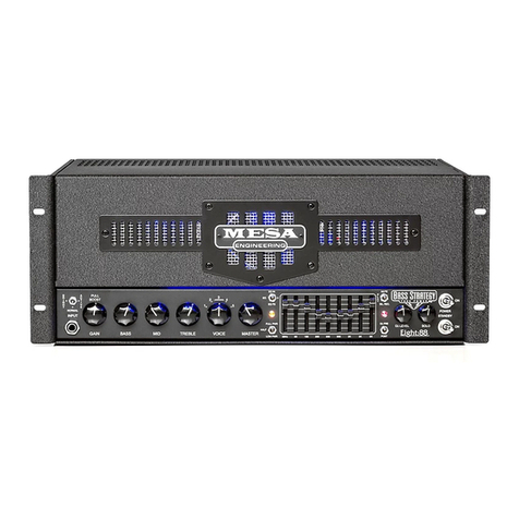 Mesa/Boogie BASS STRATEGY Eight:88 User manual