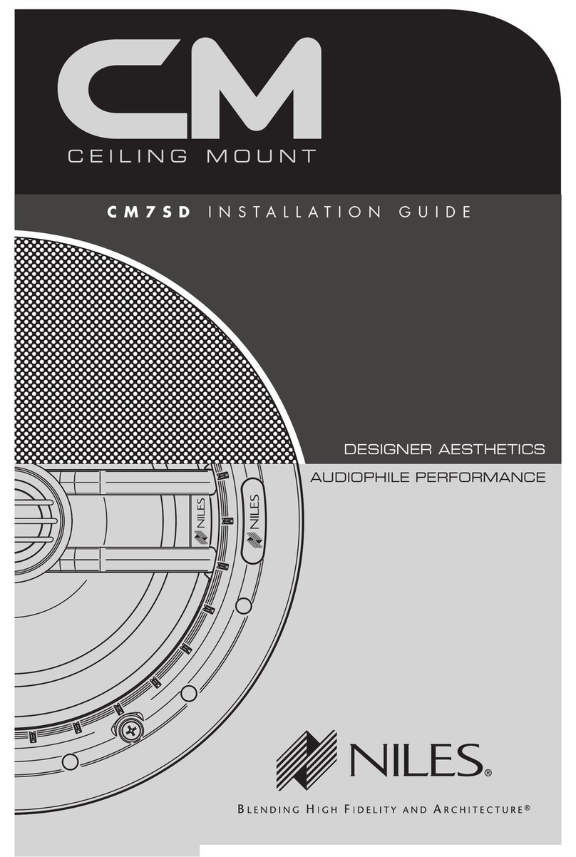 Niles CM7SD User manual