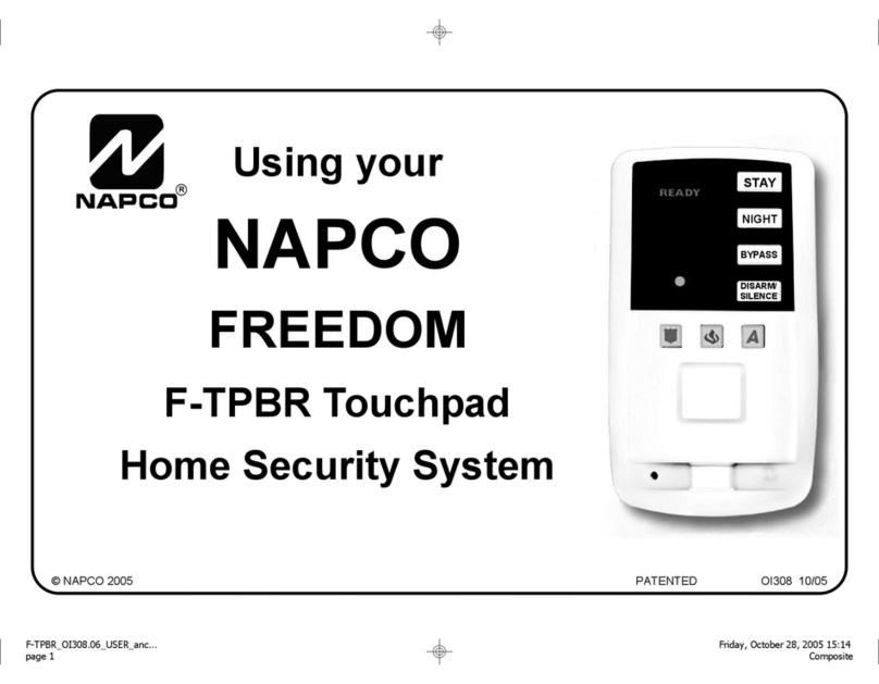 NAPCO F-TPBR User manual