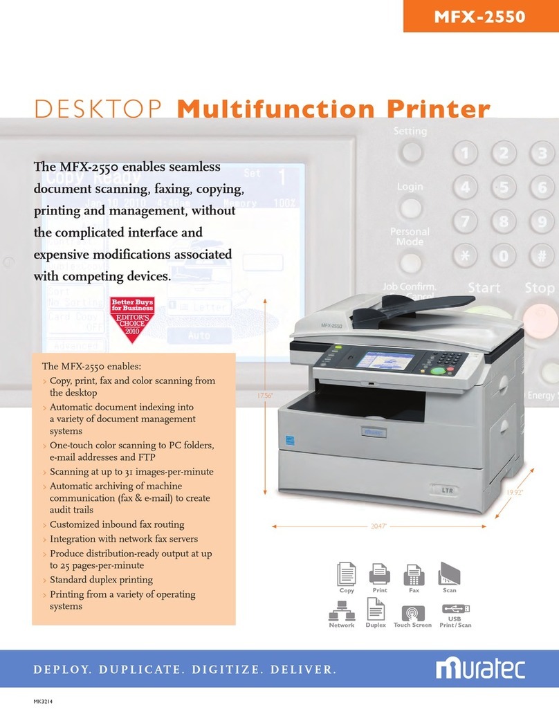 Muratec MFX-2550 Guide User manual