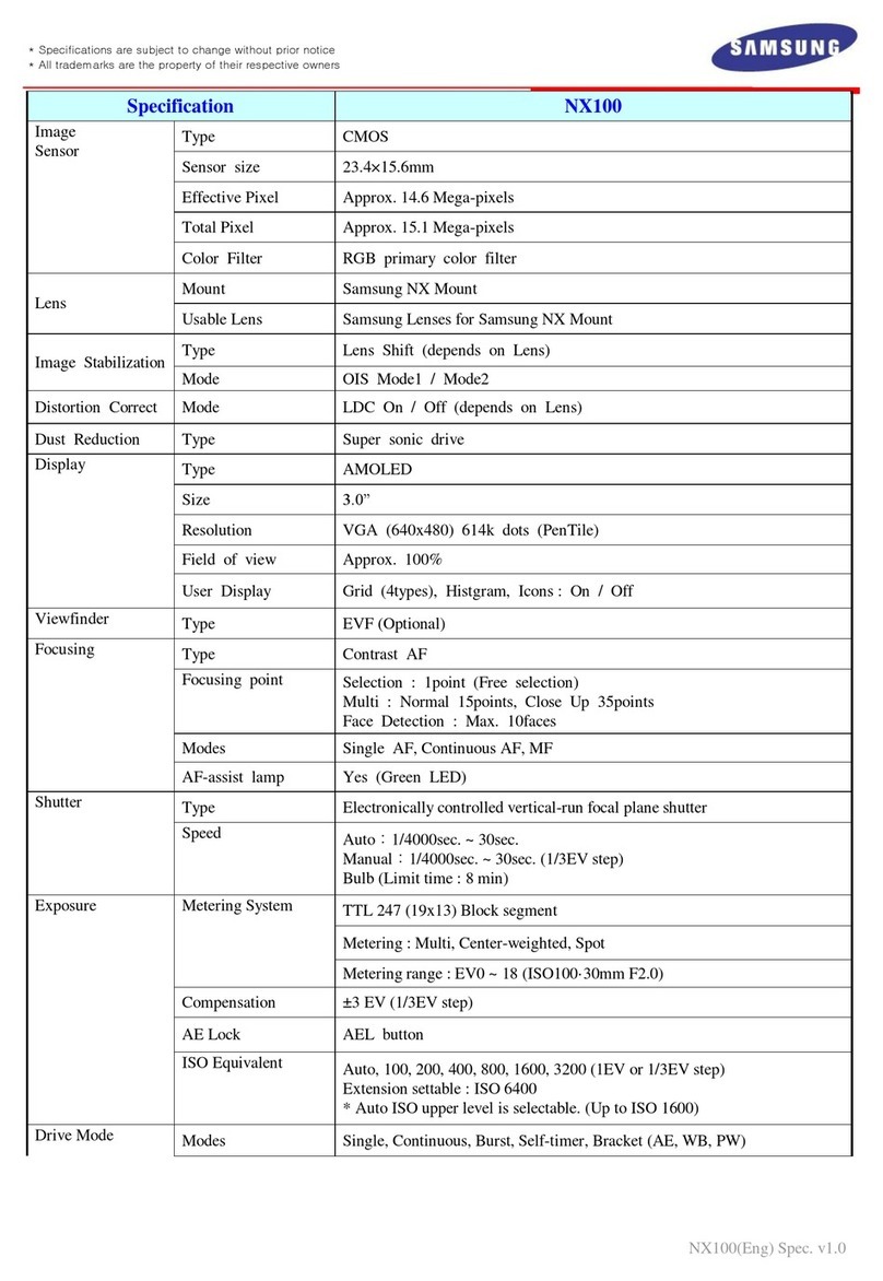 Samsung NX100 User manual