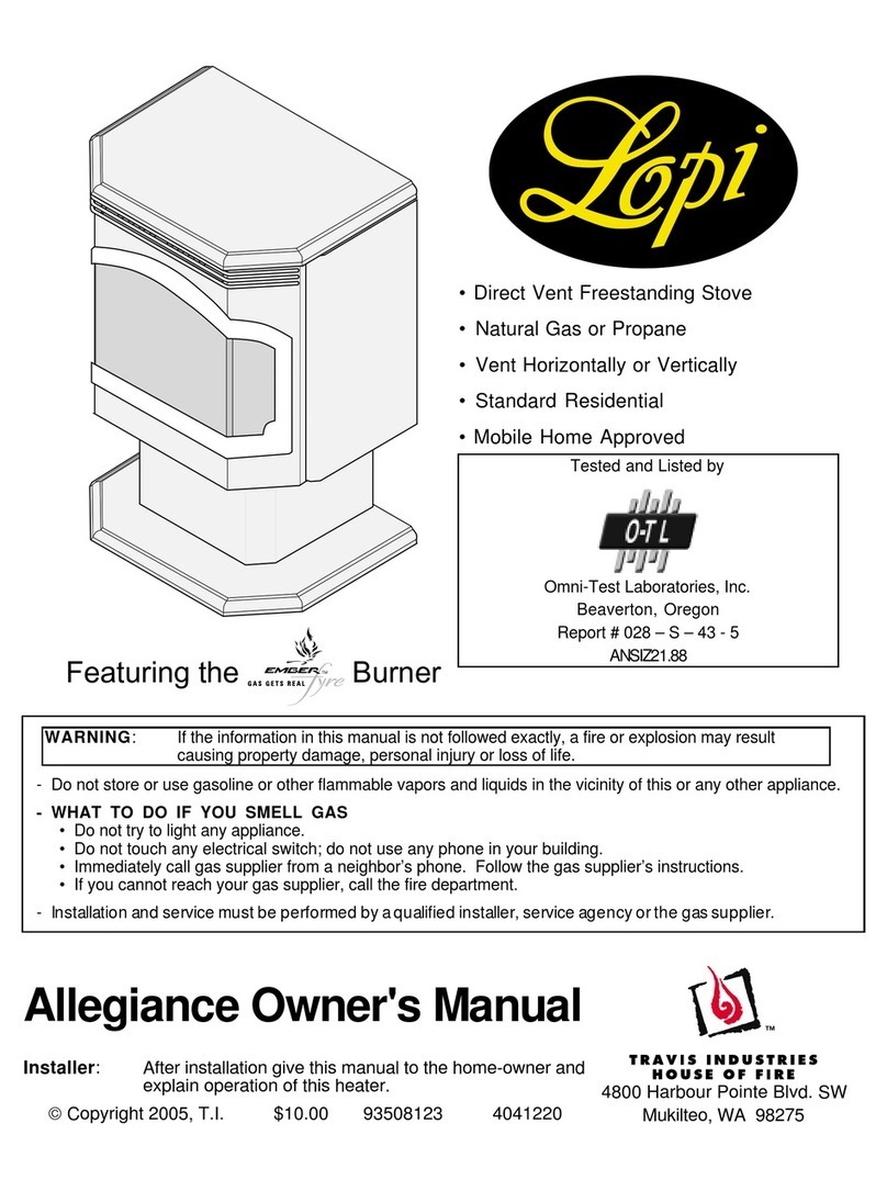 Travis Industries Allegiance User manual