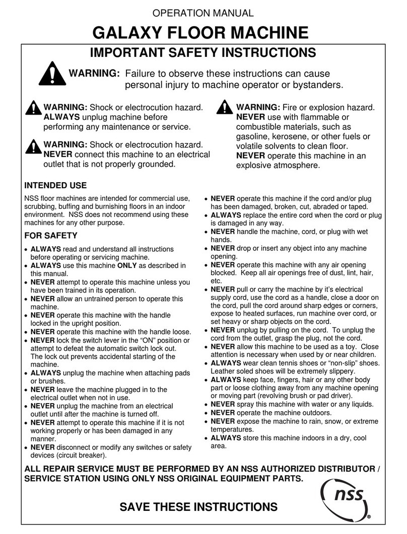 NSS Enterprises Galaxy Operation manual