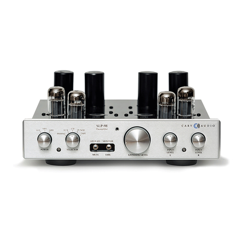 Cary Audio Design SLP-98 owner's manual