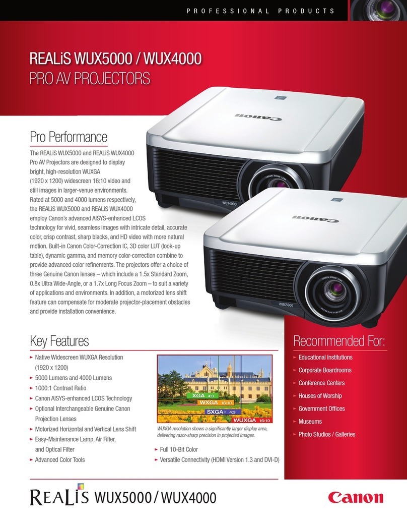 Canon REALiS WUX5000 User manual