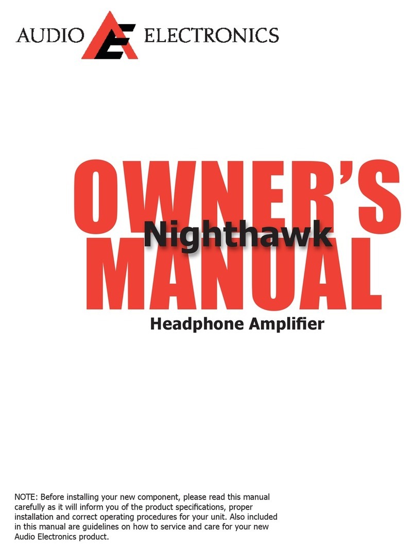AUDIO ELECTRONICS Nighthawk User manual