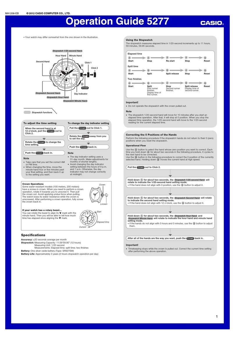Casio 5277 User manual Casio 5277 User manual