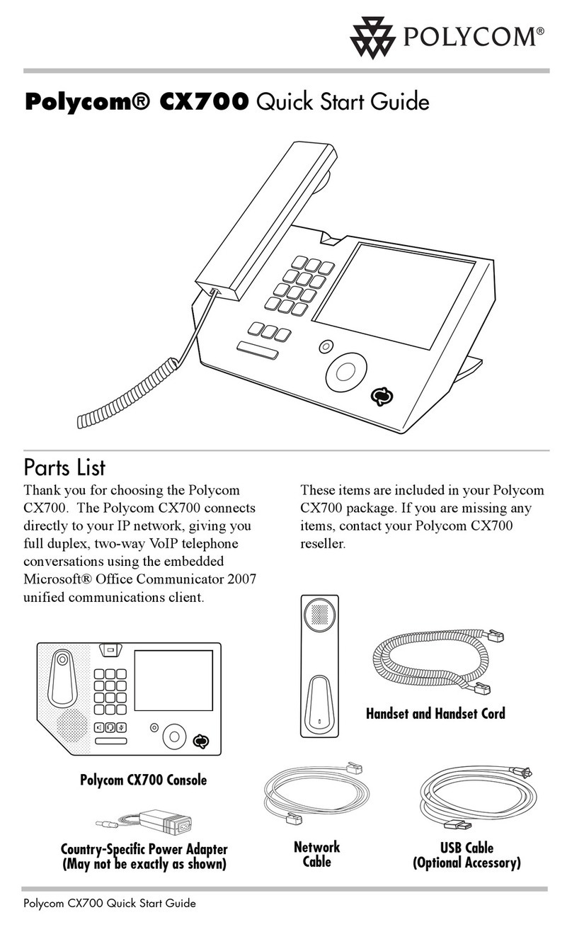 Polycom CX700 User manual