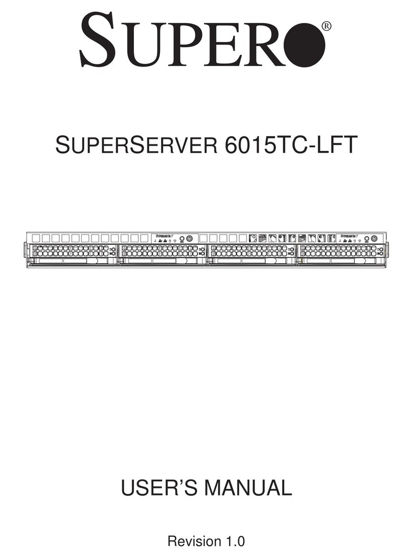 Supero SUPERSERVER 6015TC-LFT User manual