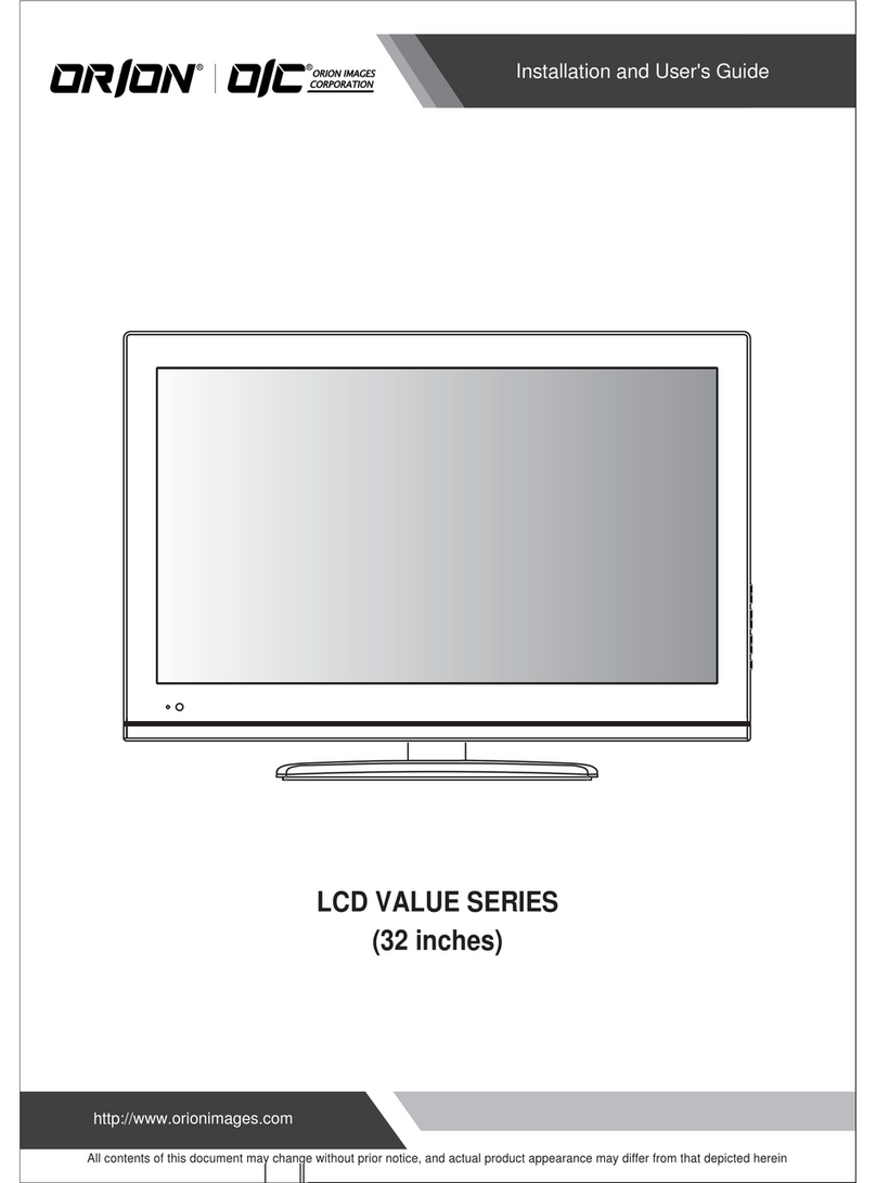 ORION Images LCD VALUE SERIES Installation and user guide