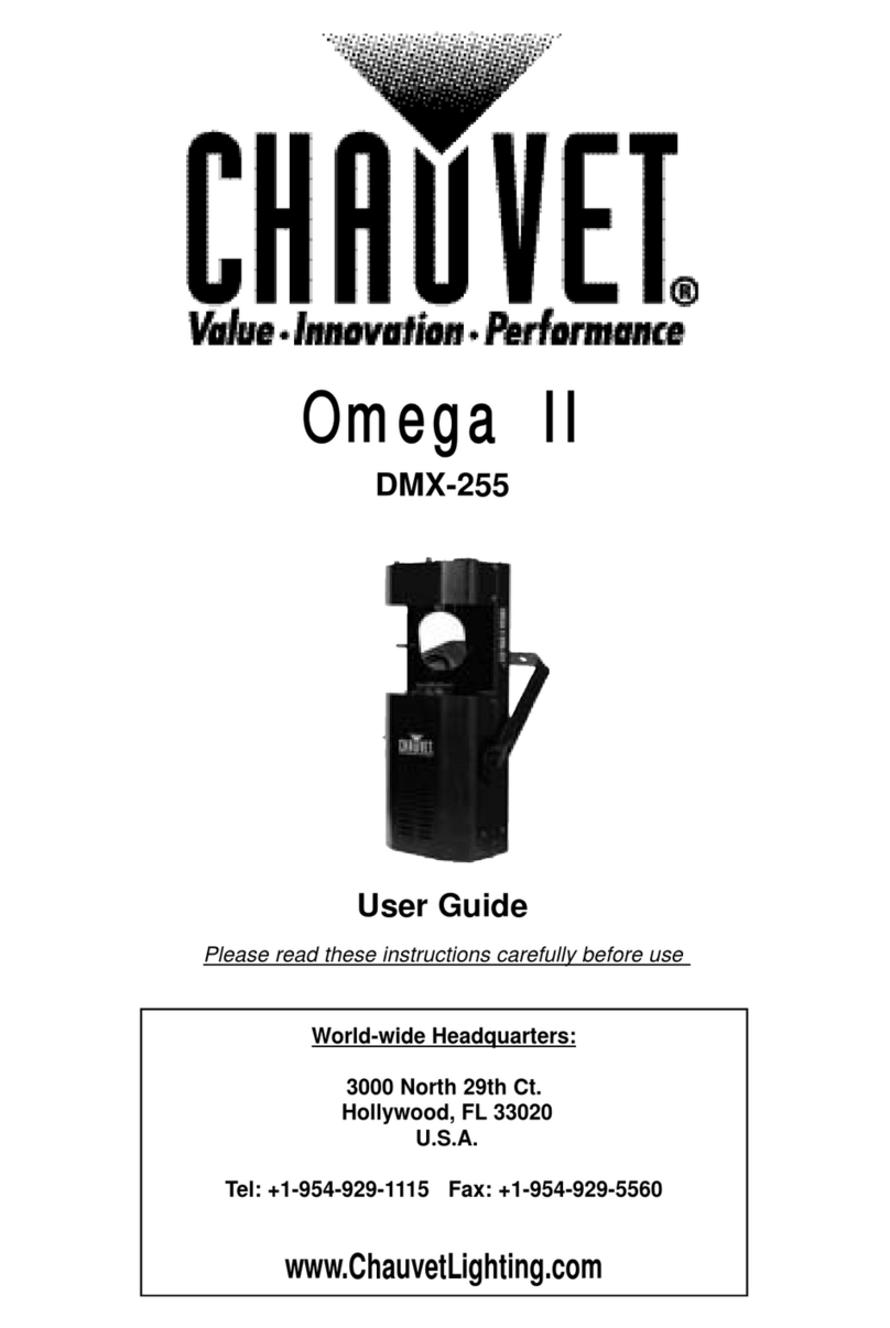 Chauvet Omega II DMX-255 user guide