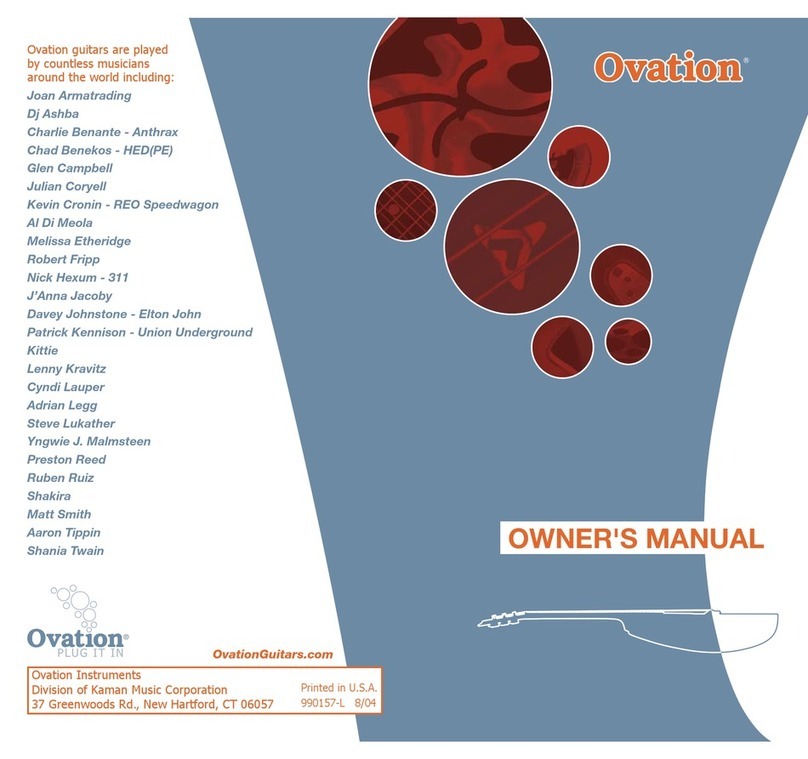 Ovation USA LX owner's manual