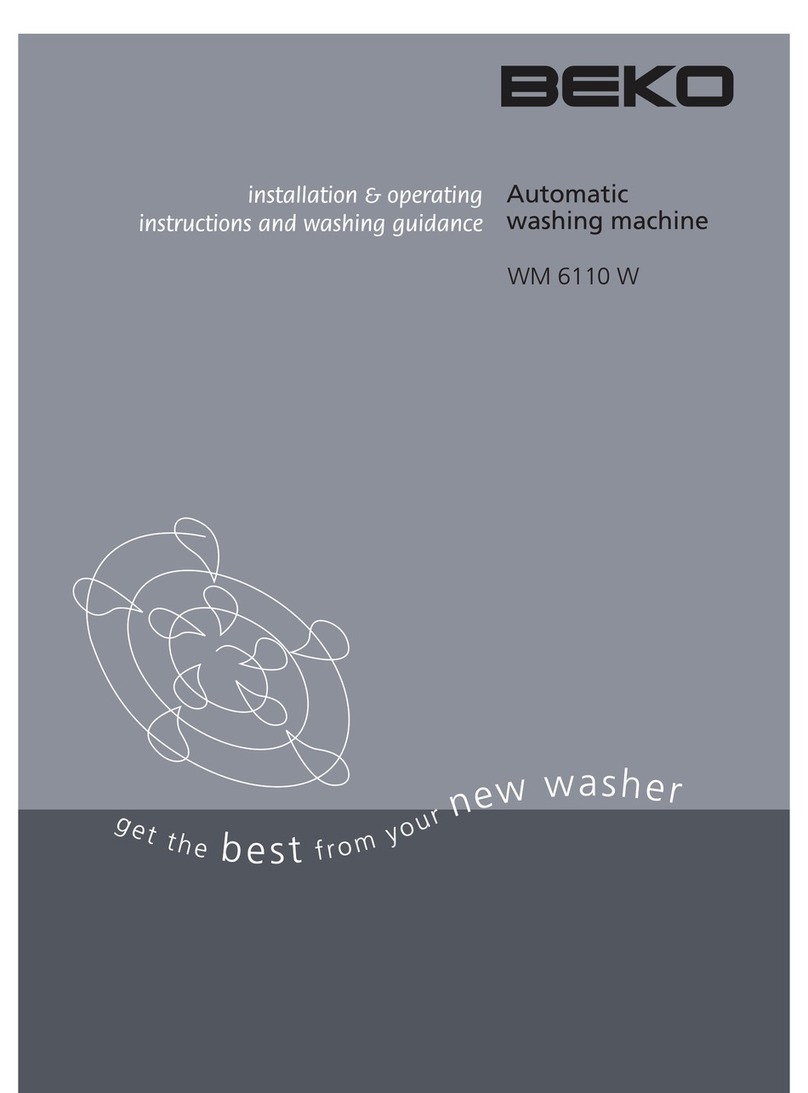 Beko WM 6110 W Operating instructions
