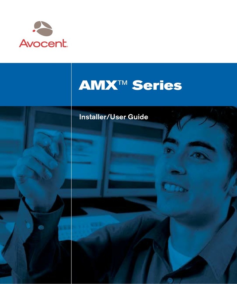 Avocent AMX Switch Series Installation and maintenance instructions