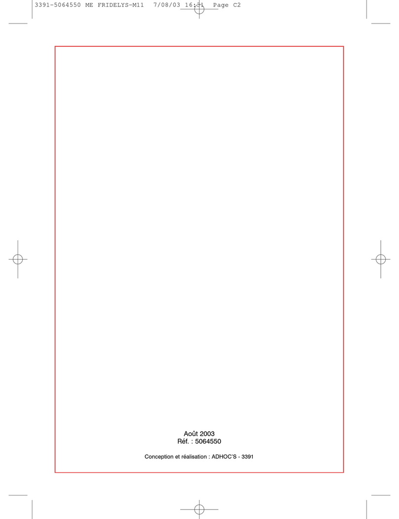 Moulinex FRIDELYS M11 User manual
