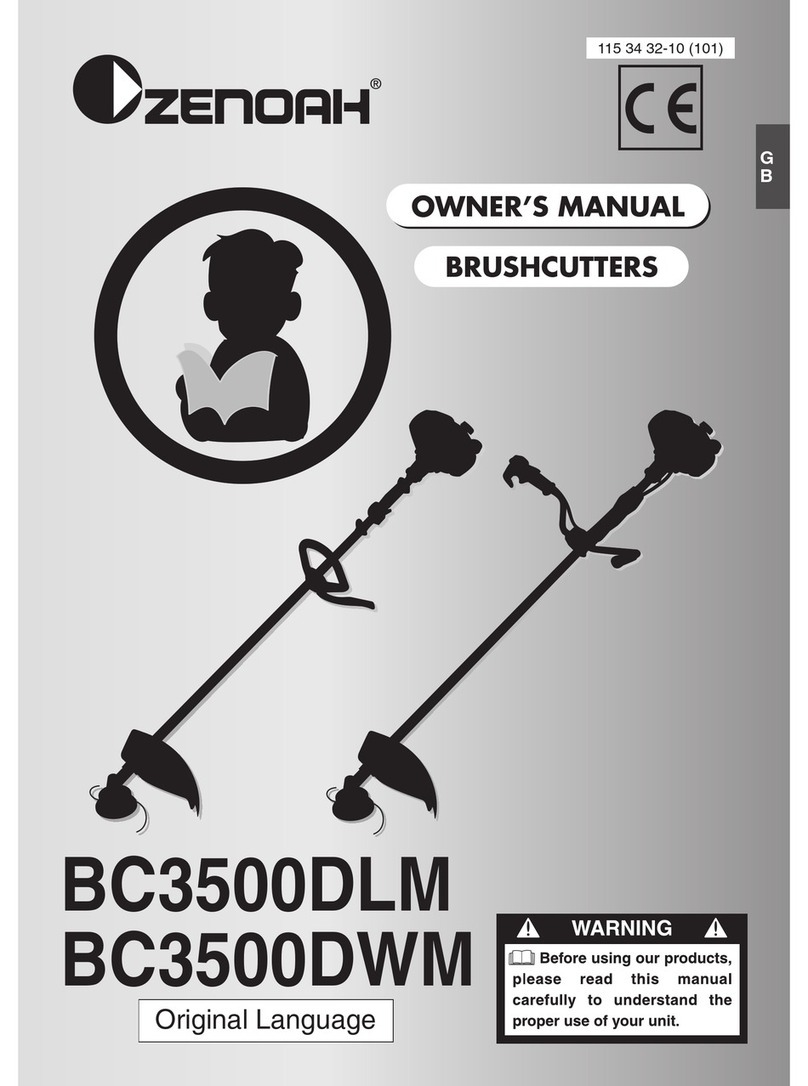 Zenoah BC3500DLM owner's manual