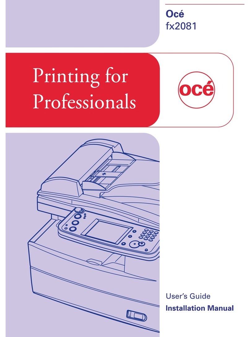 Oce fx2081 installation manual
