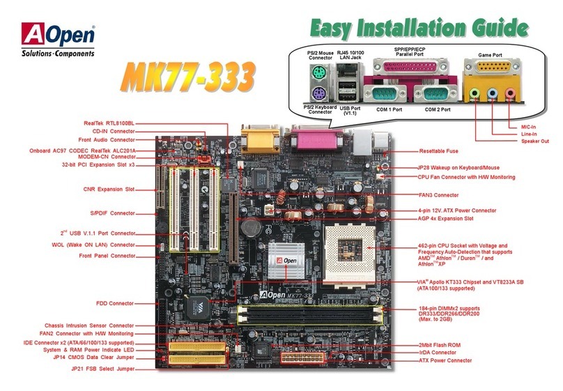 AOpen MK77-333 Datasheet