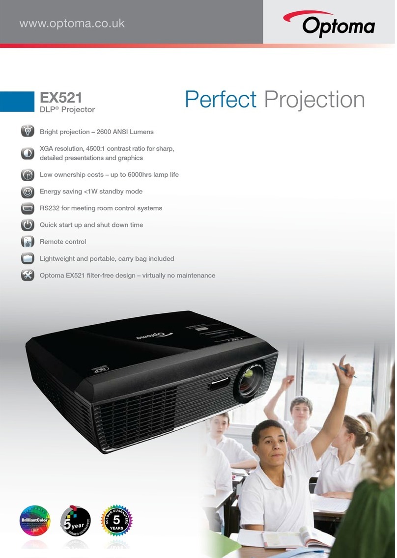 Optoma EX521 User manual