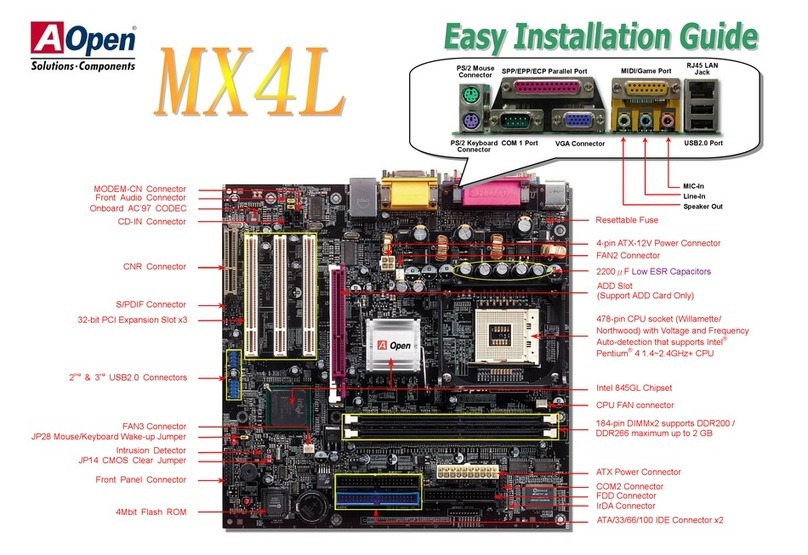 AOpen MX4L Datasheet AOpen MX4L Datasheet