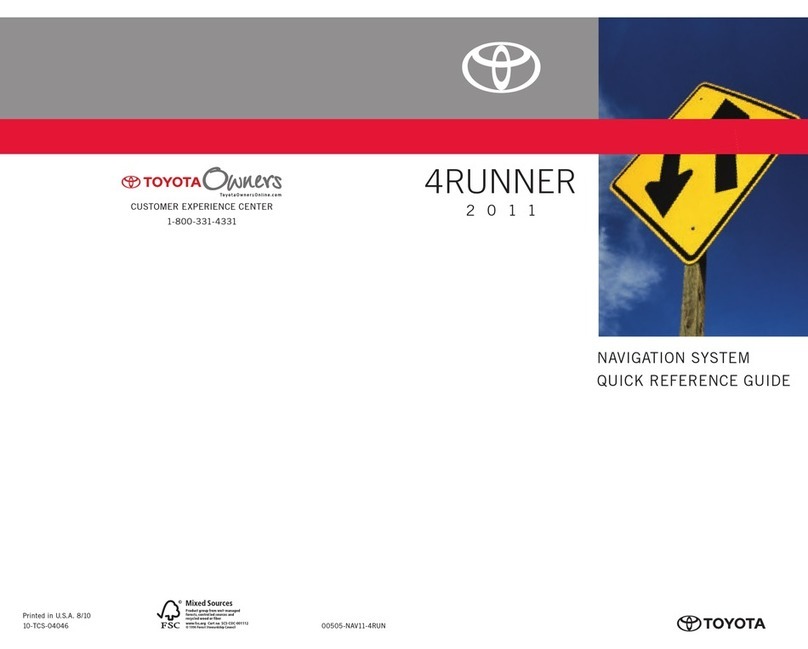 Toyota 2011 4Runner TRAIL Quick reference guide