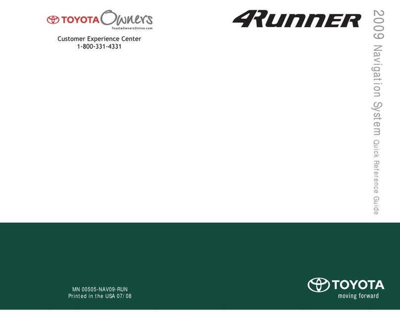 Toyota 2009 4Runner Quick reference guide