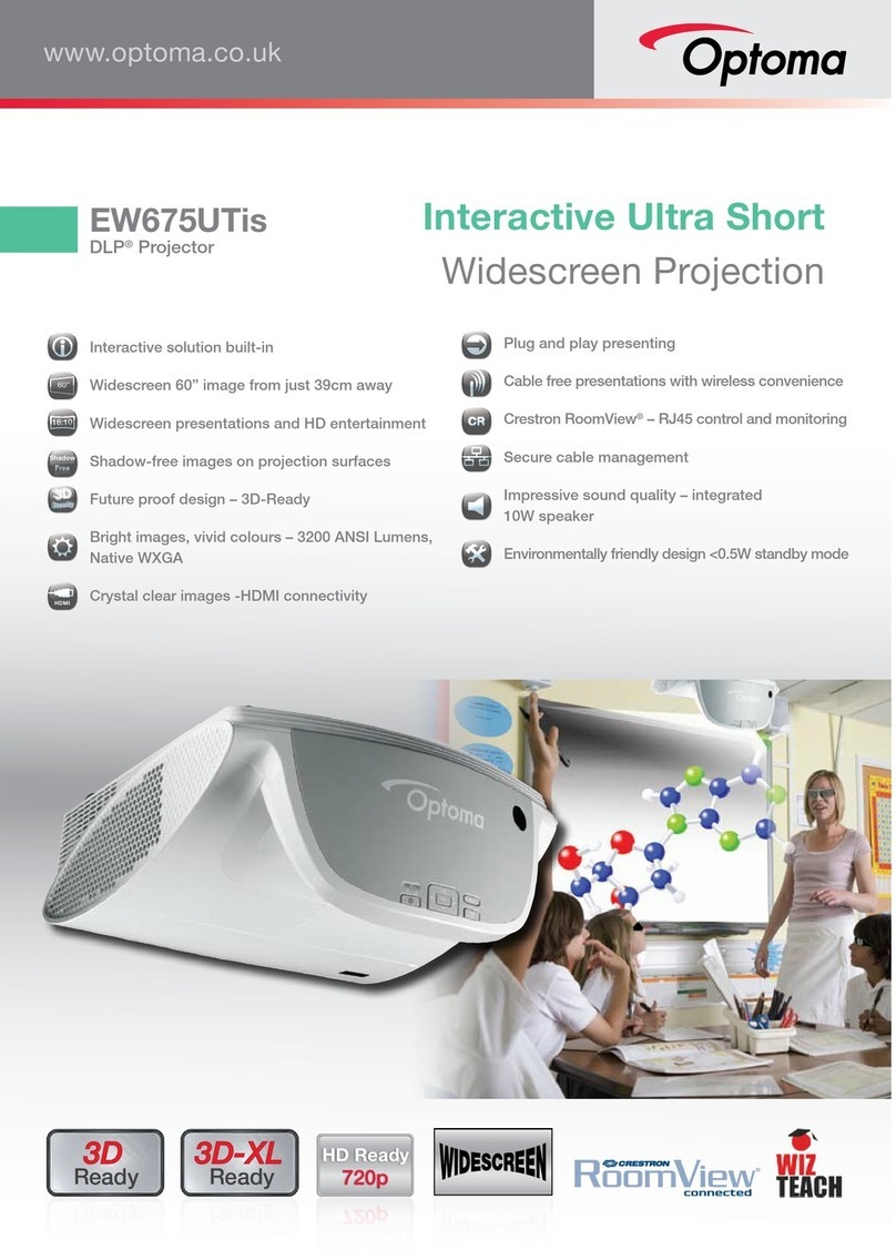 Optoma EW675UTis User manual
