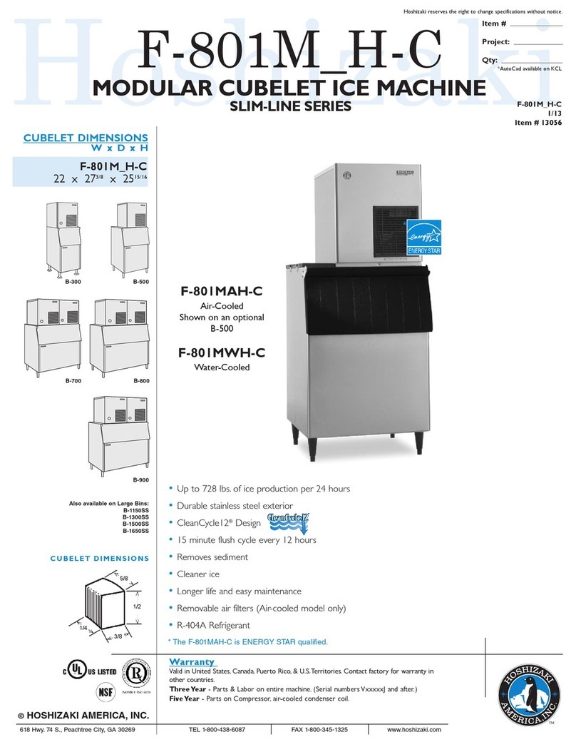 Hoshizaki F-801MAH(-C) User manual