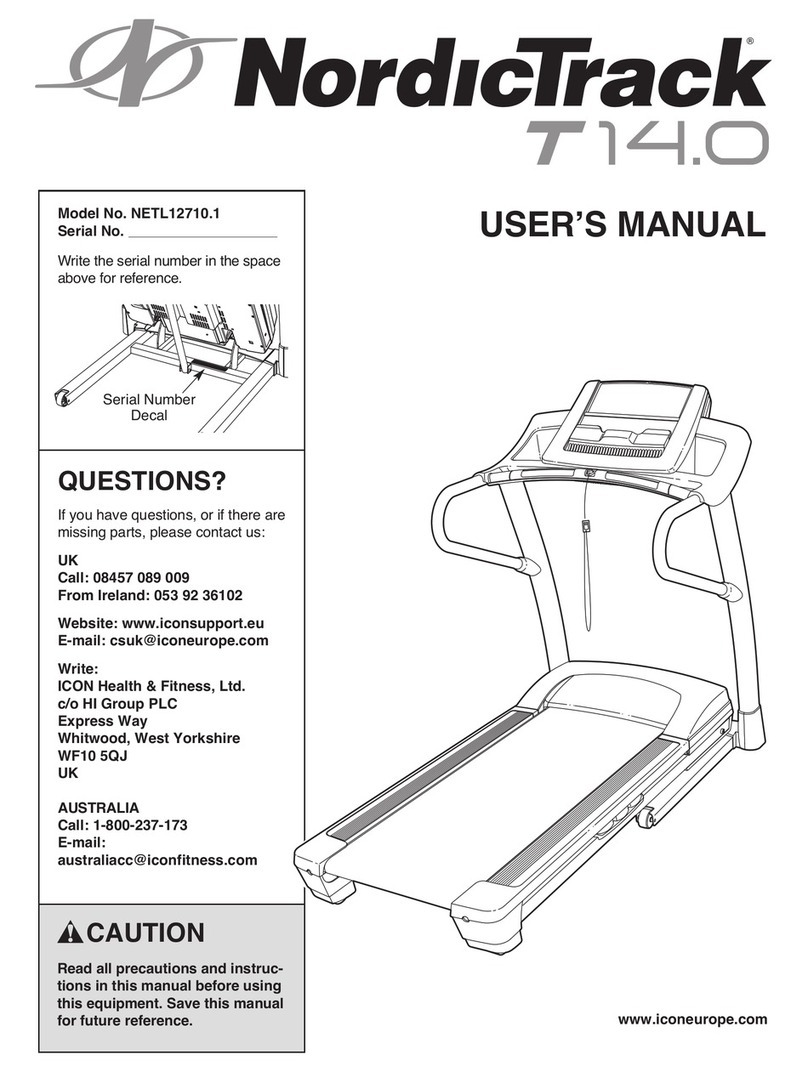 NordicTrack NETL12710.1 User manual