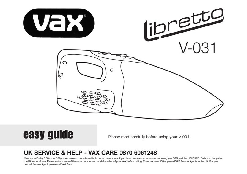Vax Libretto Product information sheet