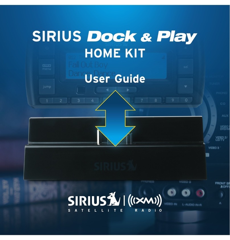 Sirius Satellite Radio Dock & Play User manual
