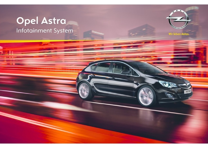 Opel Astra Infotainment System user manual