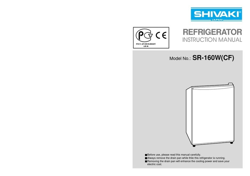 Shivaki SR-160W(CF) instruction manual