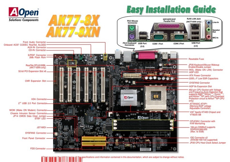 AOpen AK77-8X Datasheet