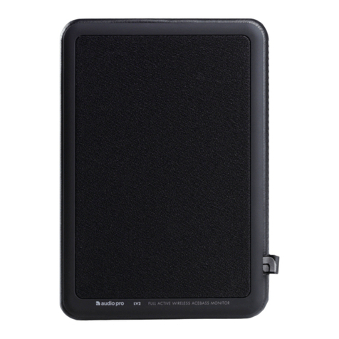 Audio Pro Living LV2 e owner's manual