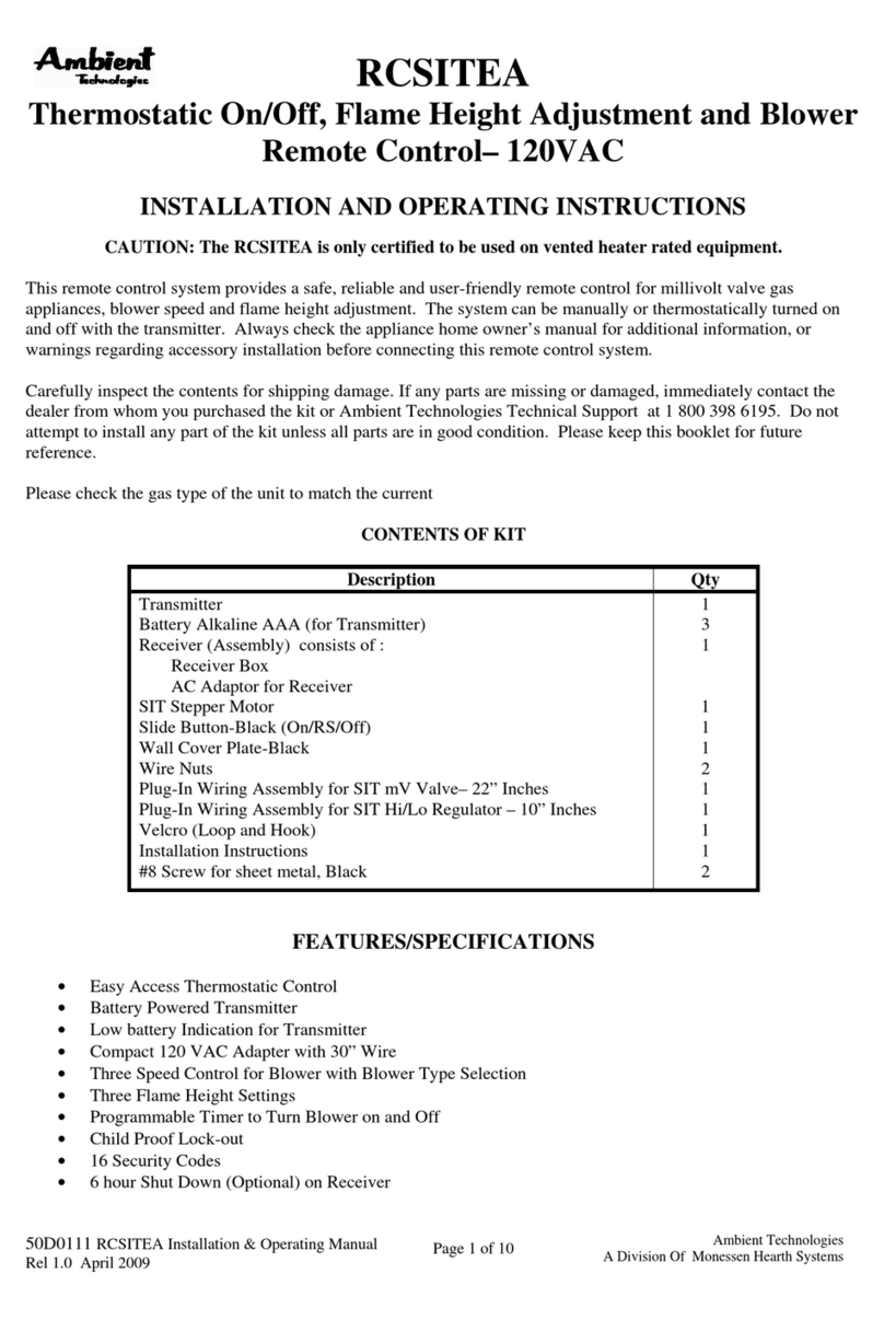 Ambient Technologies RCSITEA User manual