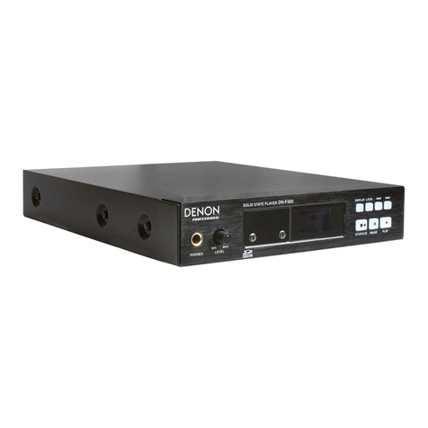 Denon DN-F400 operating instructions