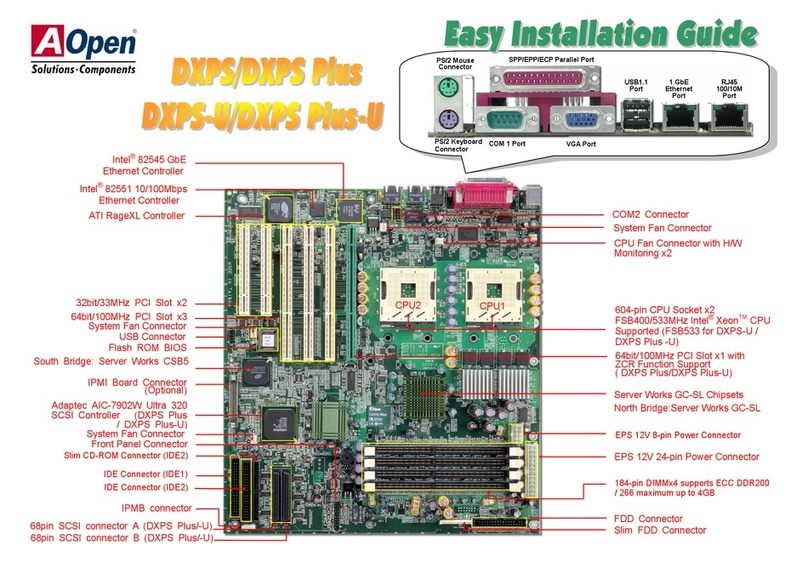 AOpen DXPS Datasheet AOpen DXPS Datasheet