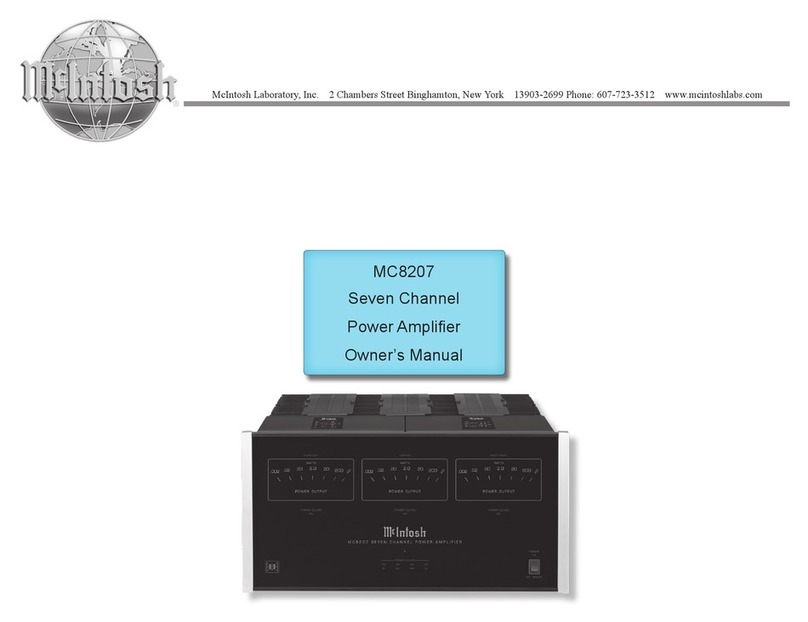 McIntosh MC8207 User manual