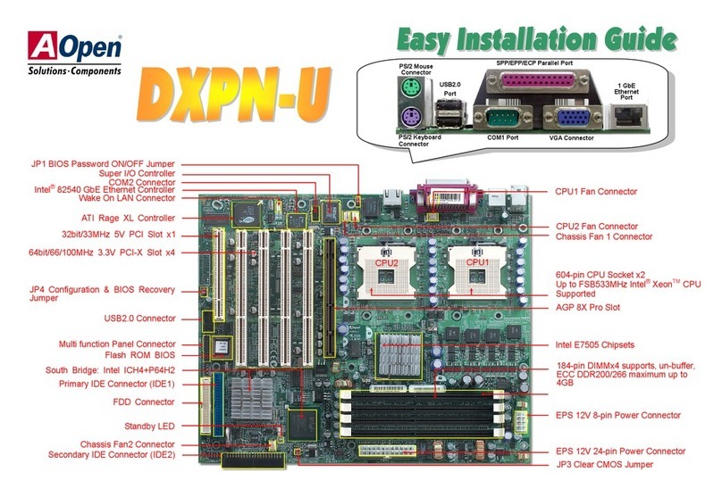 AOpen DXPN-U Easy installation guide